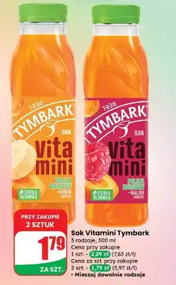 Dino Sok malina-marchew-jabłko Tymbark Vitamini oferta