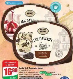 Dino Lody śmietankowe z wiśniami i sosem wiśniowym Bracia Koral Jak Dawniej oferta