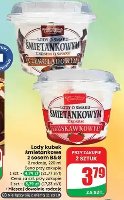 Dino Lody śmietankowe z sosem czekoladowym Krakowskie Z Rycerzykiem oferta