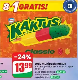 Dino Lody cytrynowo-truskawkowe Nestle Kaktus oferta