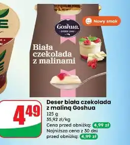 Dino Deser biała czekolada z malinami Goshua oferta