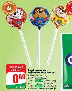 Dino Lizak psi patrol Uno Foods oferta