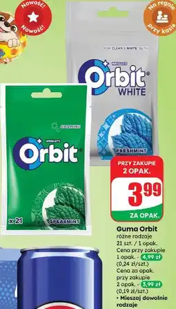 Dino Guma do żucia spearmint saszetka Orbit oferta