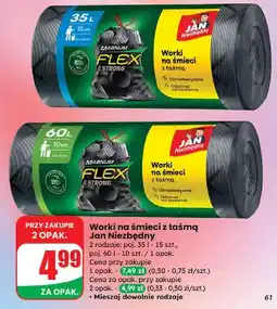 Dino Worki na śmieci z taśmą 60 l Jan Niezbędny Magnum oferta