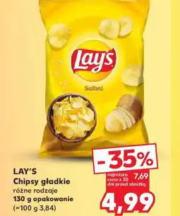Kaufland Chipsy Lay's gładkie oferta