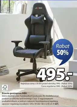 JYSK Krzesło gamingowe oferta