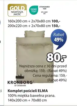 JYSK Komplet pościeli TEX oferta