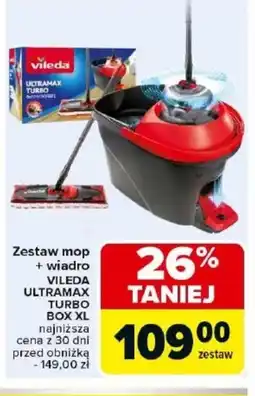 Carrefour Zestaw mop i wiadro Vileda oferta