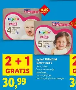 Lidl Pieluchomajtki Lupilu Pants Premium oferta