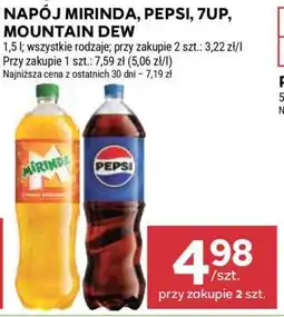 Stokrotka Market Napój Mirinda, Pepsi, 7Up, Mountain Dew oferta