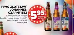 Stokrotka Market Piwo Złote Lwy, Johannes, Czarny Bez oferta