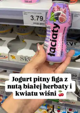 Dino Jogurt pitny Łaciaty Harmonia figa z nutą białej herbaty i kwiatu wiśni oferta