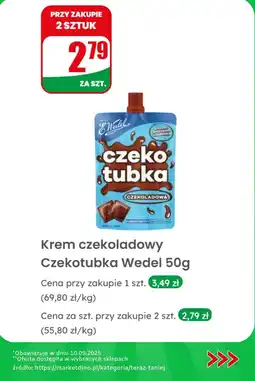 Dino Krem czekoladowy Czekotubka Wedel 50g oferta