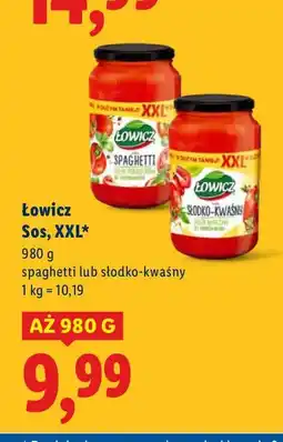 Lidl Sos spaghetti XXL Łowicz oferta