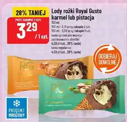 Polomarket Lody rożki Royal Gusto karmel/pistacja oferta