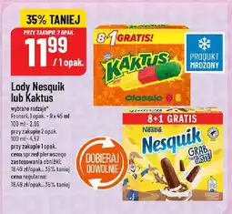 Polomarket Lody Nesquik lub Kaktus Nestle oferta