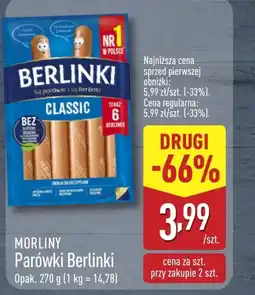 ALDI Parówki Morliny oferta
