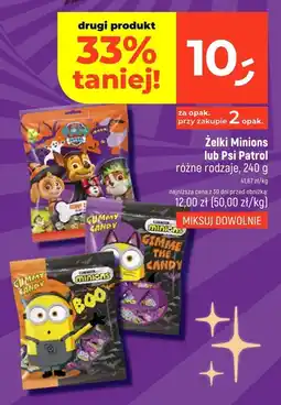 Dealz Żelki Minions lub Psi Patrol różne rodzaje Minions/Psi Patrol oferta