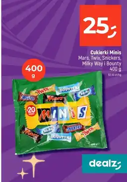 Dealz Cukierki Minis Mars, Twix, Snickers, Milky Way i Bounty oferta