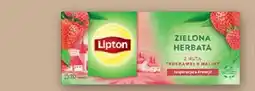 Netto Herbata zielona ekspresowa Lipton z nutą truskawki i maliny oferta
