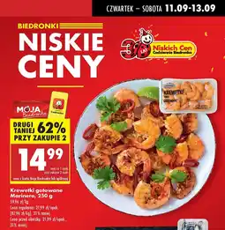 Biedronka Krewetki gotowane Marinero oferta