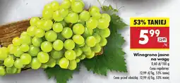 Biedronka Winogrono jasne Biedronka oferta