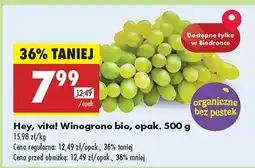 Biedronka Winogrono bio Hey vital oferta