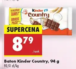 Biedronka Baton Kinder Country oferta
