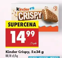 Biedronka Baton Kinder Crispy oferta