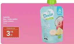 Biedronka Mus + kokos jabłko banan ananas Dada Bio oferta