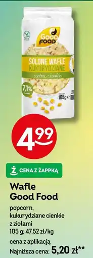 Żabka Wafle Good Food popcorn/kukurydziane cienkie z ziołami oferta