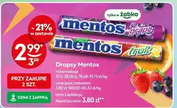 Żabka Dropsy Mentos różne rodzaje oferta