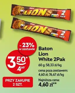 Żabka Baton Lion White 2Pak oferta