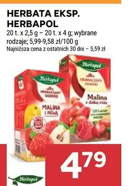 Stokrotka Herbata ekspresowa Herbapoł różne rodzaje oferta