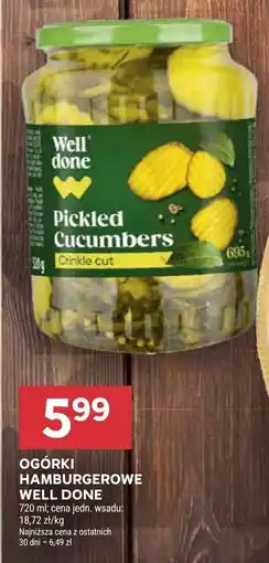 Stokrotka Ogórki hamburgerowe Well Done oferta