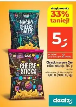 Dealz Chrupki serowe balls Oho! oferta