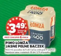 Stokrotka Market PIWO ŁOMŻA JASNE PEŁNE BĄCZEK oferta