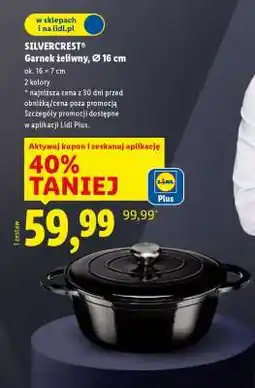 Lidl Silvercrest Garnek żeliwny, Ø 16 cm oferta
