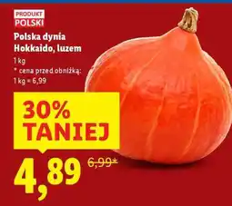 Lidl Polska dynia Hokkaido, luzem oferta