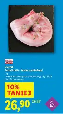 Lidl Rzeźnik Polski królik – tuszka z podrobami oferta