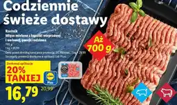 Lidl Rzeźnik Mięso mielone z łopatki wieprzowej i wołowej, porcja rodzinna oferta
