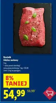 Lidl Rzeźnik Udziec wołowy oferta
