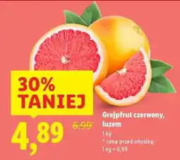Lidl Grejpfrut czerwony, luzem oferta