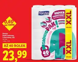 Lidl FLORALYS Papier toaletowy 3-warstwowy, XXL oferta
