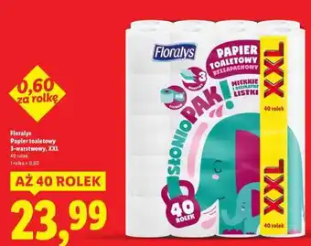 Lidl FLORALYS Papier toaletowy 3-warstwowy, XXL oferta
