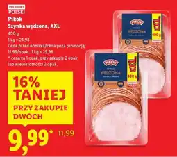 Lidl PIKOK Szynka wędzona, XXL oferta