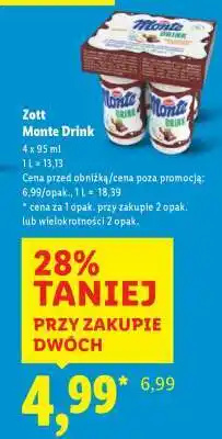 Lidl ZOTT Monte Drink oferta