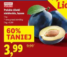 Lidl Polskie śliwki niebieskie, luzem oferta