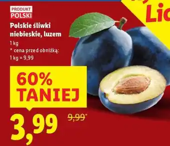 Lidl Polskie śliwki niebieskie, luzem oferta