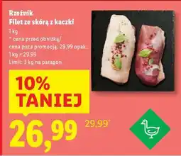 Lidl Rzeźnik Filet ze skórą z kaczki oferta